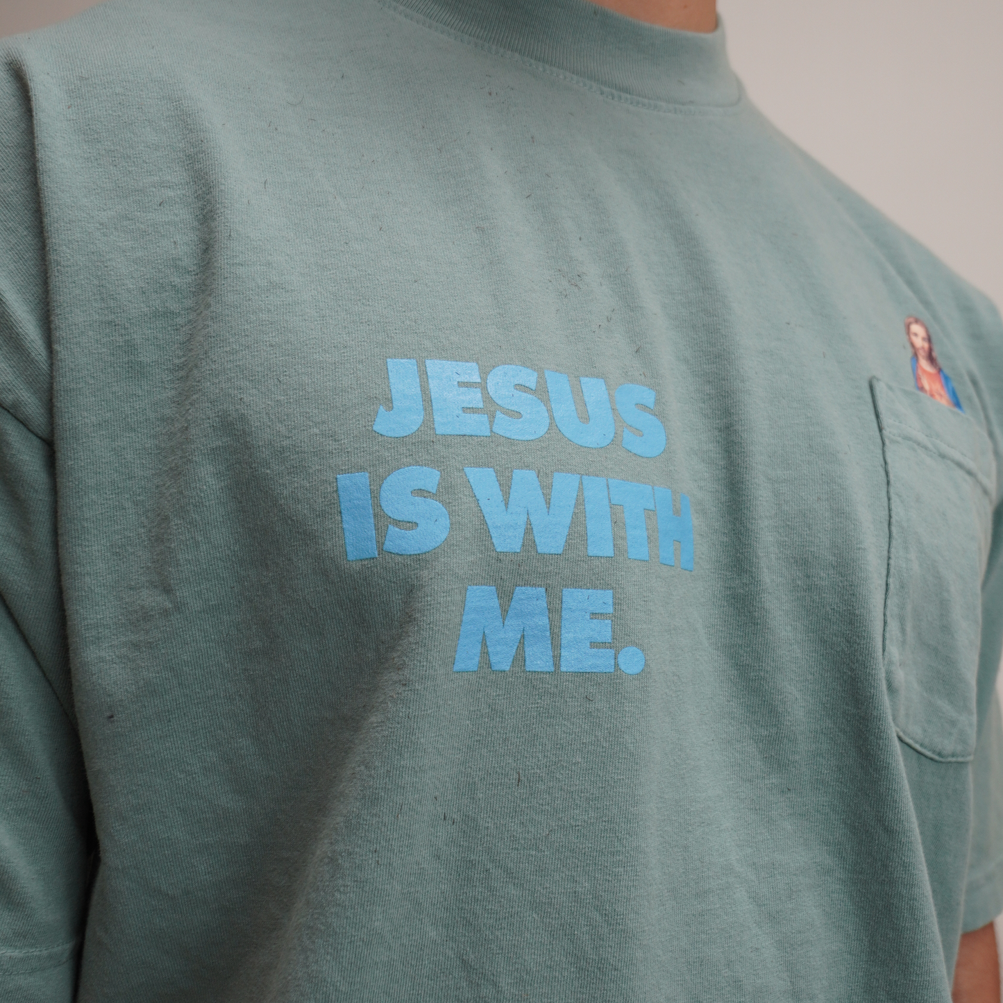 Jesus is With Me Pocket Tee