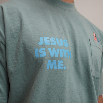 Jesus is With Me Pocket Tee
