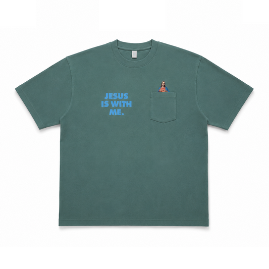Jesus is With Me Pocket Tee